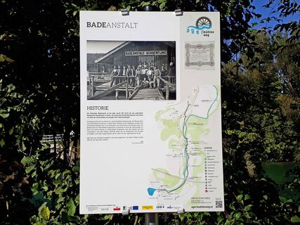 Agermühlenweg - Infotafel Badeanstalt