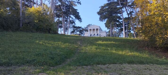 Photo de Christine Fischer le long du parcours