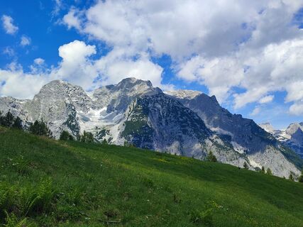 Blick unterhalb der Lögeralm Richtung Hebenkas