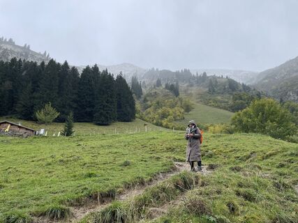 Photo de Werner Felten le long du parcours