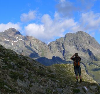 Blick auf das Ziel - Petzeck 3.283m