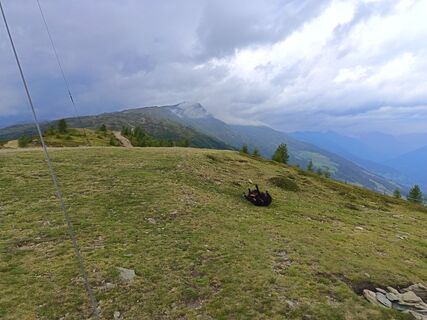 Photo de Luca Zagallo le long du parcours