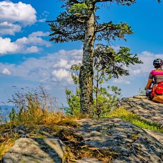 Radfahrer im Wechselgebiet in der Oststeiermark