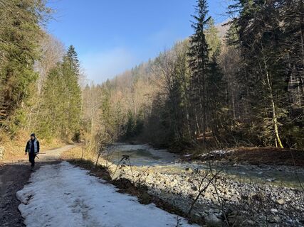 Foto von Denise Miller entlang der Tour