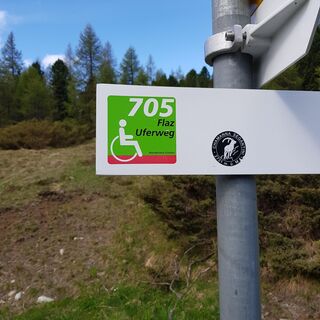 Die Wegweiser für Barrierefreie Wanderwege