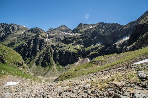 Blick vom Weg zur Gollingscharte zurück in den Gollingwinkel