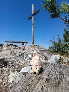 Photo de Edith K. le long du parcours