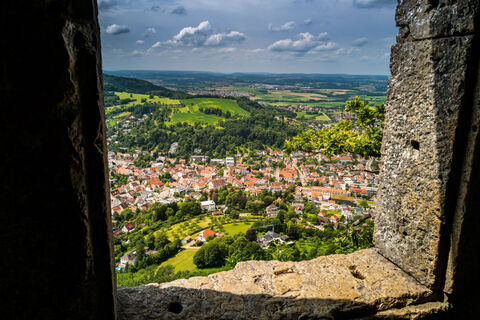 Blick aus der Burgruine Rosenstein