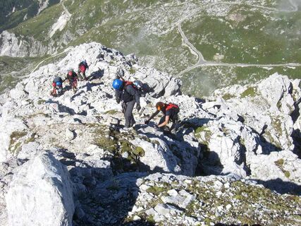 letzten Meter zum Gipfel