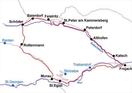 Plan von Rund um die Stolzalpe
