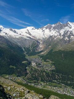Blick auf Saas-Fee
