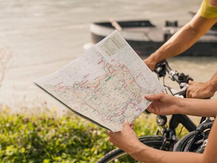 Kartenorientierung am Donauradweg