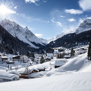 Blick auf Gargellen