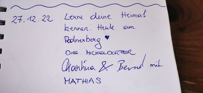 Foto von Klaus Lehner entlang der Tour