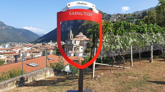 Foto-Spot mit der Chiesa von Mendrisio