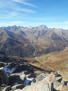 Aussicht auf dem Weg zum Piz Arina
