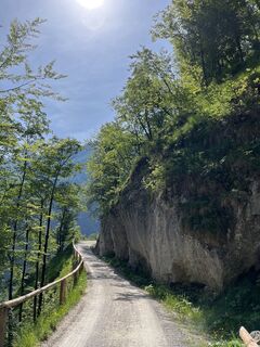 Foto von Heinz Sperl entlang der Tour