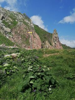 Photo de Dagmar Hofer le long du parcours