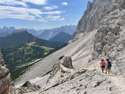 Foto von Marilena Locatelli entlang der Tour