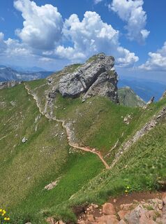 Photo de Katharina le long du parcours