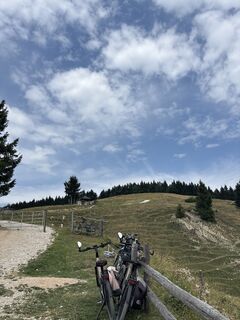 Foto von Heinz Sperl entlang der Tour