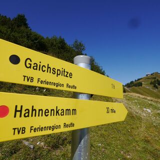 Wegweiser zur Gaichtspitze