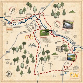Karte Radtour: Lebendige Altenau