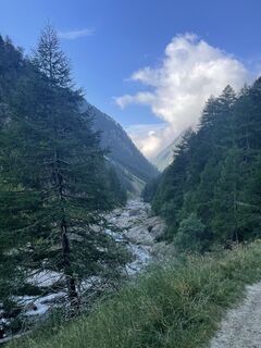 Foto von Silke entlang der Tour