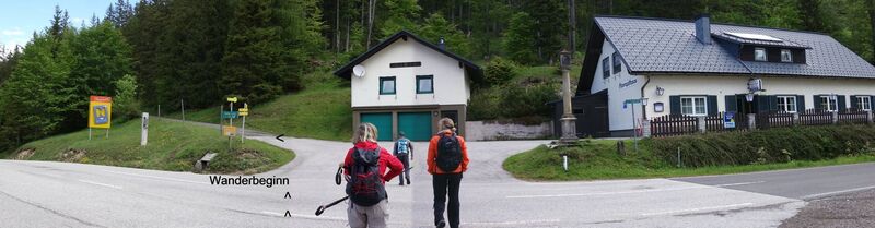 Wanderbeginn Zeller Rain