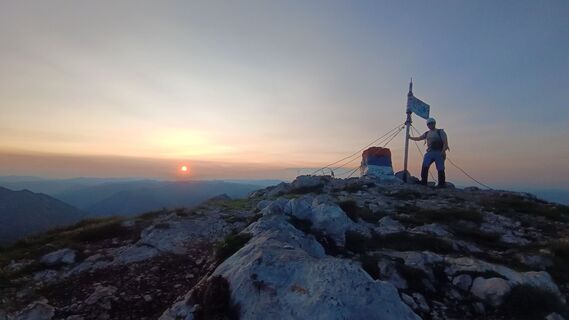 Foto von Baumi entlang der Tour