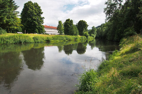 Werra am Schlosspark Meiningen