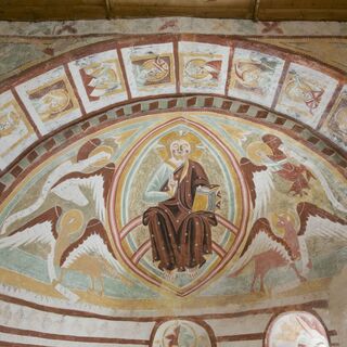 Fresko in der St. Helena Kirche