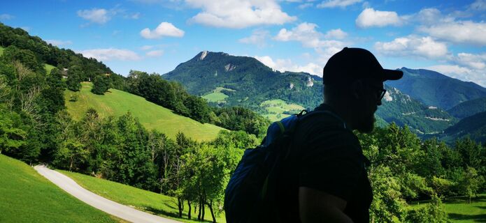 Foto von Klaus Lehner entlang der Tour