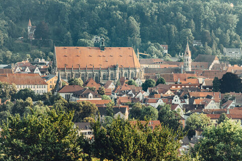 Blick über die älteste Stauferstadt Schwäbisch Gmünd