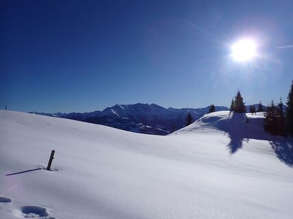 Oberhalb der Kapelle Sogn Francestg