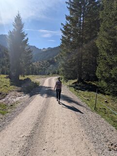 Photo de Thomas Brugger le long du parcours