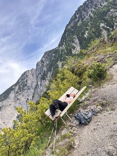 Foto von Vasilina Terente entlang der Tour