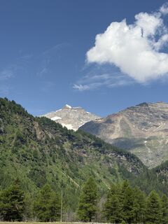 Photo de Astrid le long du parcours