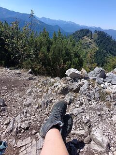 Photo de Edith K. le long du parcours