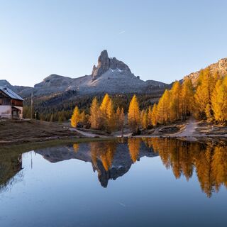 Federa-See, Schutzhütte, Becco di Mezzodì