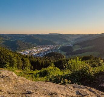Ausblick vom Spitzfelsen Richtung Hausach