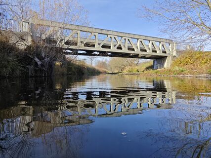 Foto von Sabine entlang der Tour