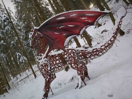 Hufeisen-Drache in St. Kathrein/O._Naturpark Almenland_Oststeiermark