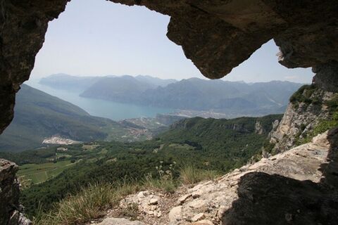 Blick auf den Gardasee vom Creino
