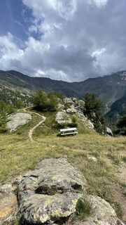 Foto von Verena entlang der Tour