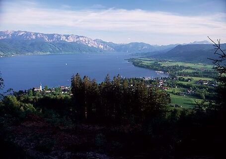 Panoramablick ins Höllengebirge. 