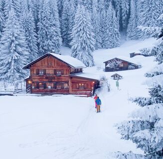 Edelsberghütte im Winter