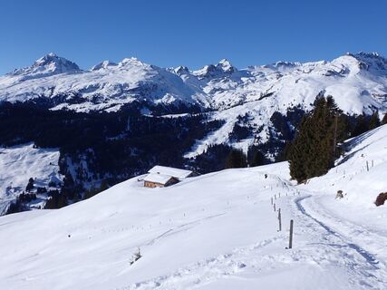Zwischen der Alp Sut und der Alp Miez