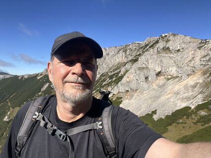 Foto de Andreas Prochaska a lo largo del recorrido