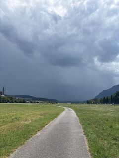 Foto von Heinz Sperl entlang der Tour
